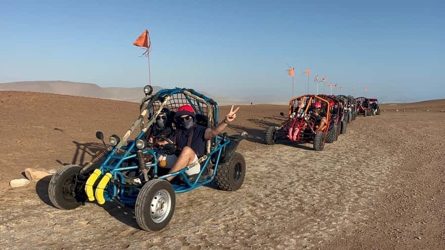 Mini Buggy GO KART in Paracas National Reserve - The upper viewpoint above desert and ocean
