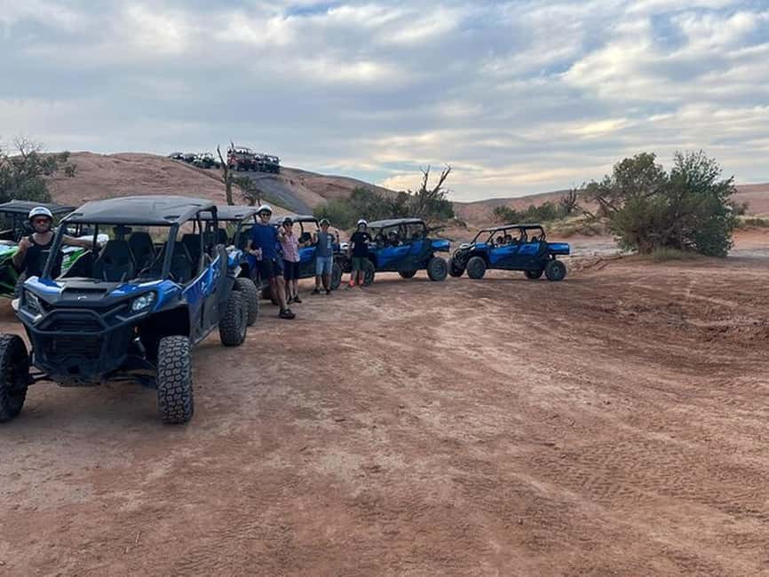 Moab: U-Drive UTV Sunset Guided Adventure on Hell's Revenge - Crossing Hell’s Revenge one rock step at a time