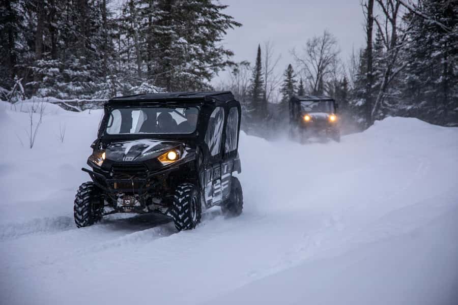 Mont Tremblant: Side-by-Side ATV Guided Off-Road Tour - Riding the rocky Club Iroquois trails