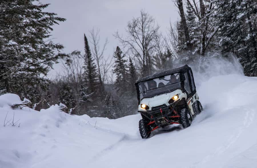Mont Tremblant: Side-by-Side ATV Guided Off-Road Tour - Getting familiar with the four-seat buggy