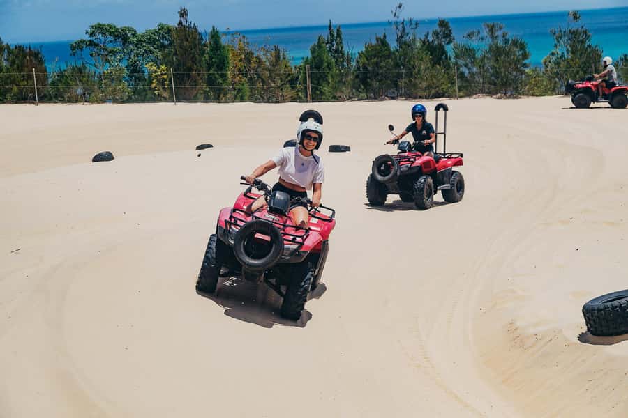 Moreton Island: Tangalooma Day Trip with ATV Quad Bike Tour - Key points at a glance