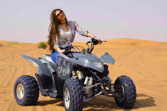 Morning Desert Safari with Quad Bike, Camel Ride & Sandboarding - Key points at a glance