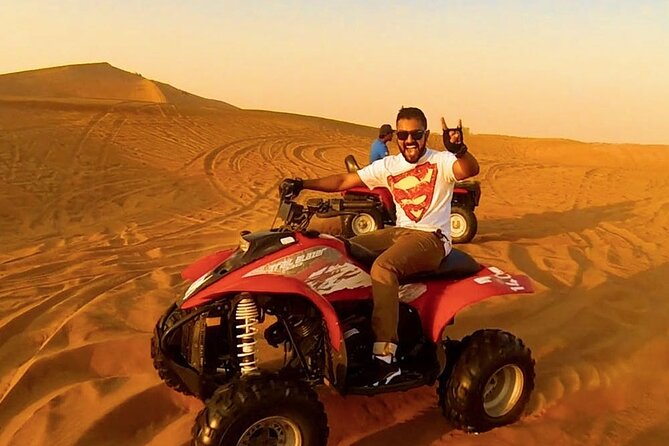 Morning Desert Safari with Quad Bike, Camel Ride & Sandboarding - What the $59 price really covers