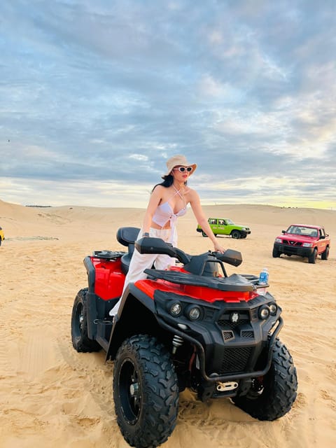 Mui Ne special: Quad Bike ATV drive by yourself+ Jeep &Guide - Shared Jeep transport and pickup details