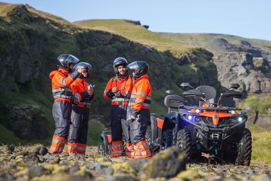 Mýrdalsjökull: South Coast ATV Quad Bike Safari - Riding out from Mýrdalsjökull Base Camp