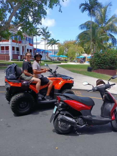 Nassau: Guided Scooter/ATV Rental or Tour w/Beach Day Bundle - Three forts, three different views