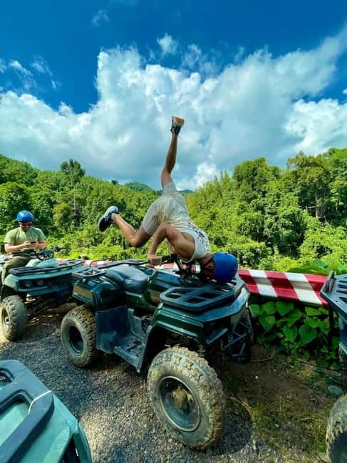 Nha Trang: ATV Extreme Tour at Kong Forest - Learning to handle the four-wheeled ATV