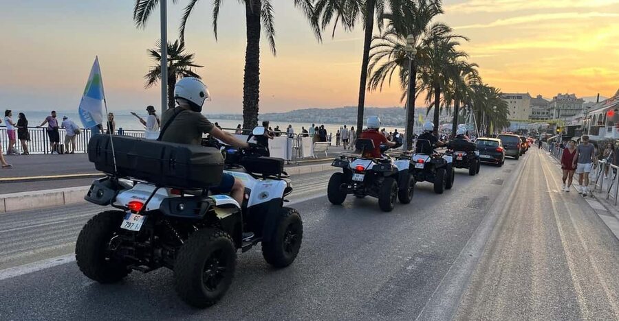 NICE BY ELECTRIC QUAD:panoramic tour from Nice - Cimiez and the first city views