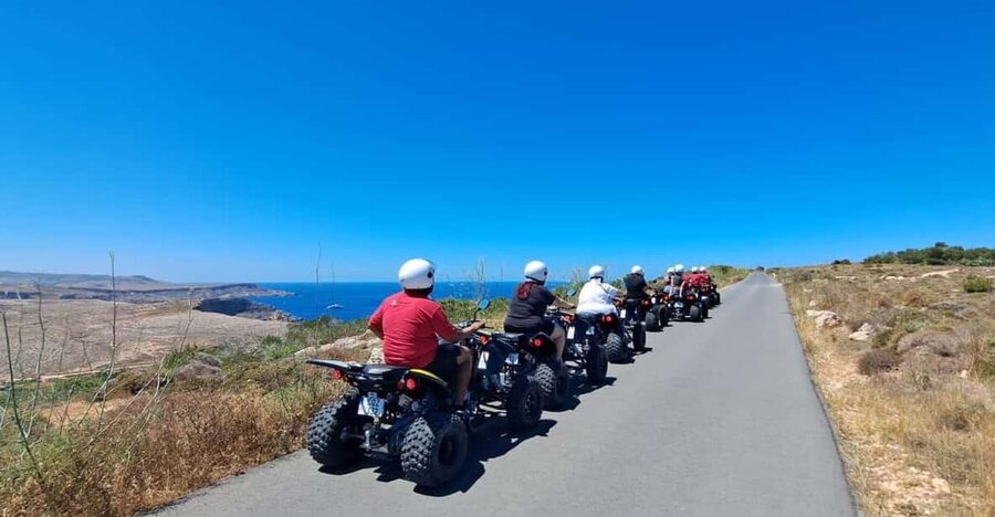 North Malta: Quad Bike Tour with Scenic Land, Sea & Swimming - What the $96 price includes
