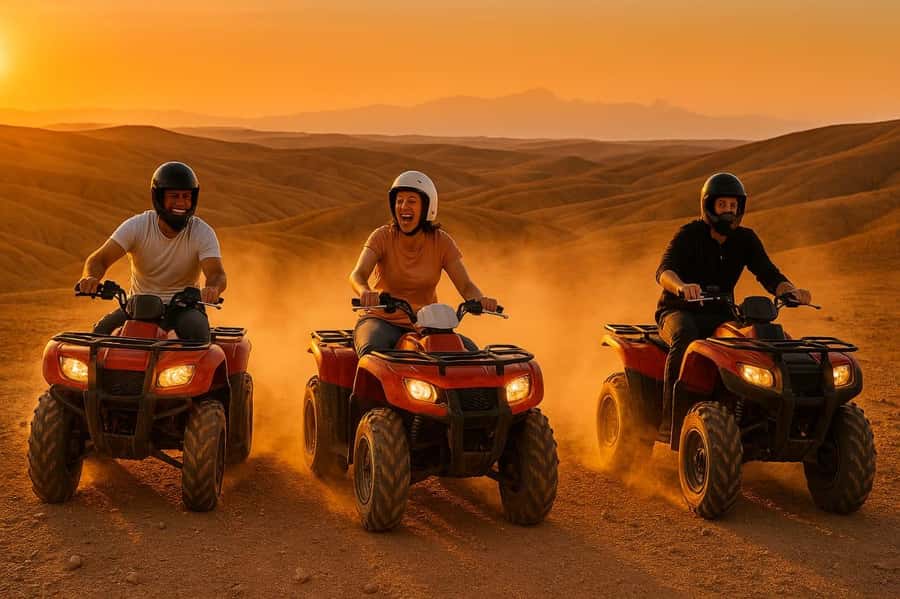 package: Agafay dinner, Sunset, show , Quad or Camel Ride - Forty minutes on a quad in the Agafay desert