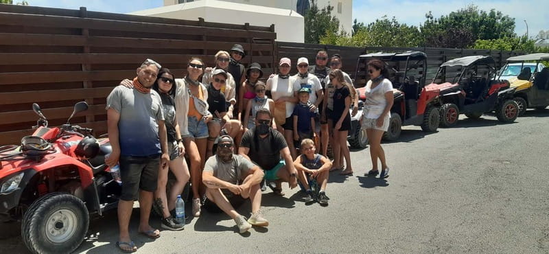 Paphos: Buggy Tour Akamas incl and Adonis Falls - Sea Caves and the shipwreck photo stop