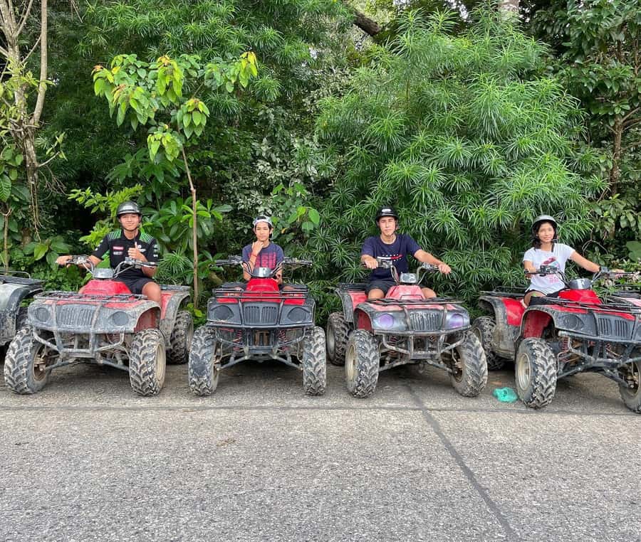 Phuket: ATV and Zipline Panoramic Adventure - Flying above the trees on the zipline