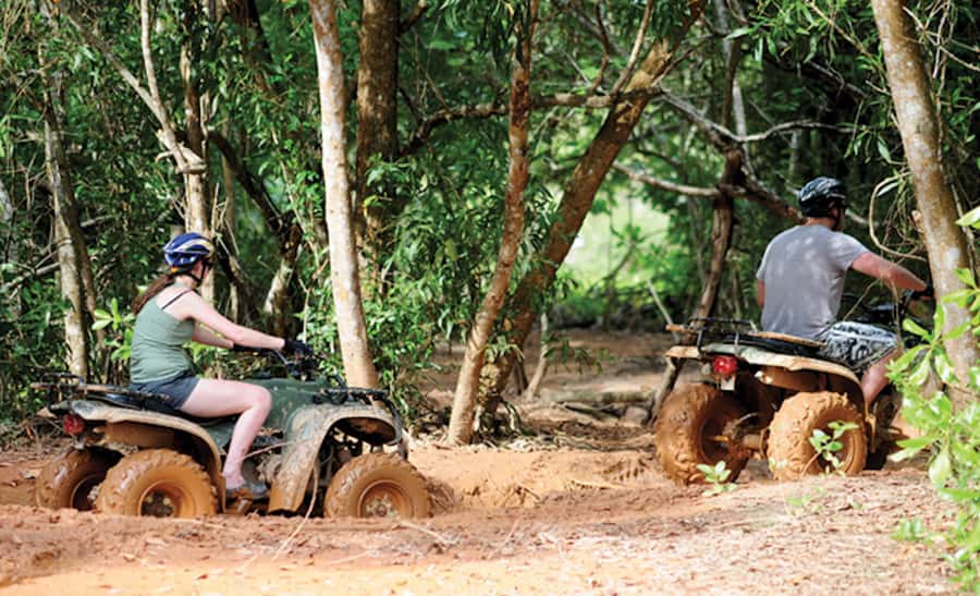 Phuket: ATV Mangrove Jungle & Hidden Beach Tour - From Phuket resort roads to the jungle track