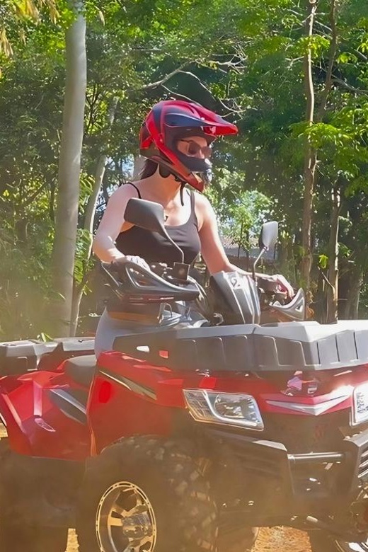Phuket: ATV Ride with Secret Sea Viewpoints and Swing - Bamboo coffee, fruit, and a swing