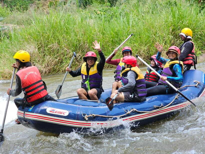 Phuket: White Water Rafting, ATV, and Zipline Adventure - The 150-meter zipline: a short extra, not the main event