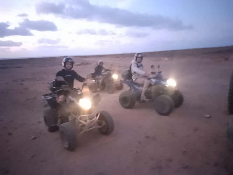 Playa Blanca: Guided Quad Bike Tour - The first stretch: road riding out of Playa Blanca