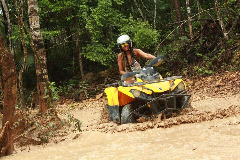 Playa del Carmen: ATV Xtreme & Zipline Experience - The Can-Am ATV ride through the jungle