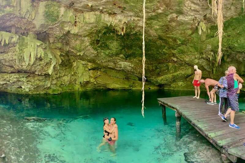 Playa Del Carmen: Cenote & Mayan Village Tour by Buggy - A private cenote for swimming and cooling off