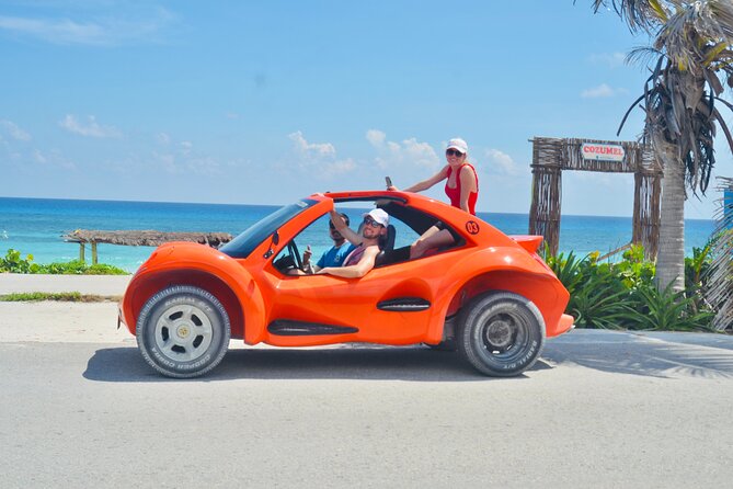 Private Buggy Tour in Cozumel, Snorkel & Lunch: All Inclusive - San Martín Beach combines lunch with open sea