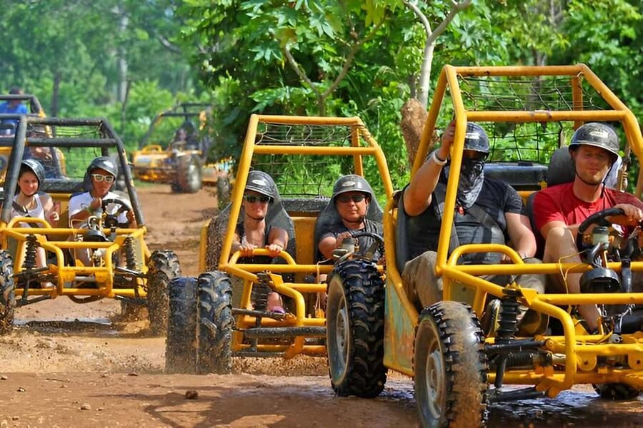 Punta Cana: Buggy Excursion with Macao Beach and Cave Swim - The buggy route through Macao