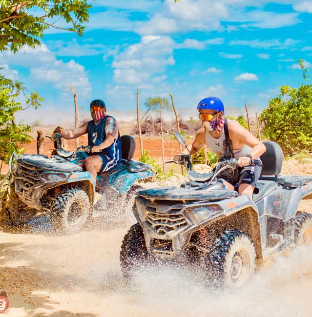 Punta Cana : Done Buggy Excursions AtV /cenote on the Beach - A muddy route through Punta Cana’s interior