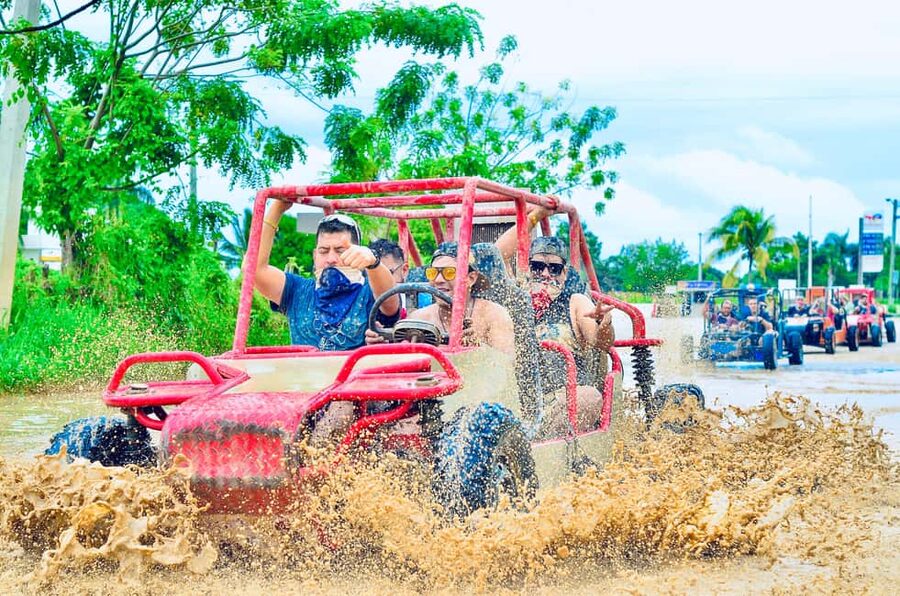 Punta Cana: Half-Day Buggy Tour with PickUp & Macao Beach - Starting at the ranch and preparing for the ride