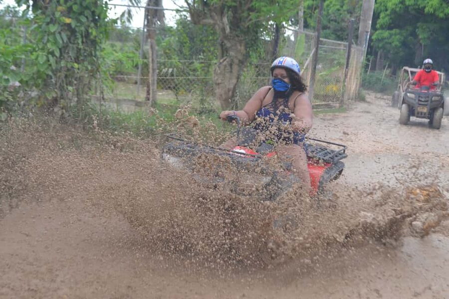 Punta Cana Off-Road 4x4 ATV: Beach,Cave Dip & Mamajuana Shot - From Punta Cana hotels to rough country roads