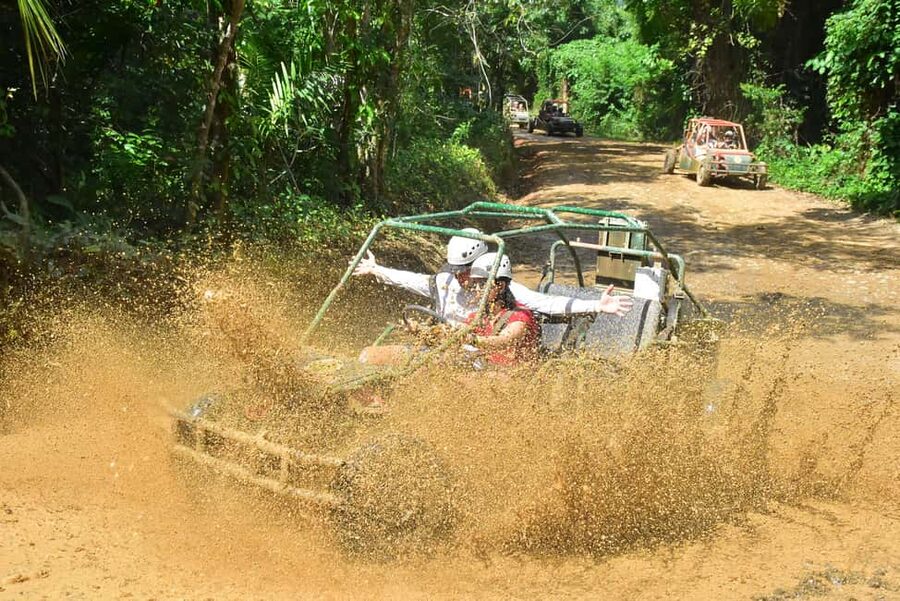 Punta Cana: Zipline, Chairlift, Buggy & Horse Ride Adventure - River time and the cultural safari
