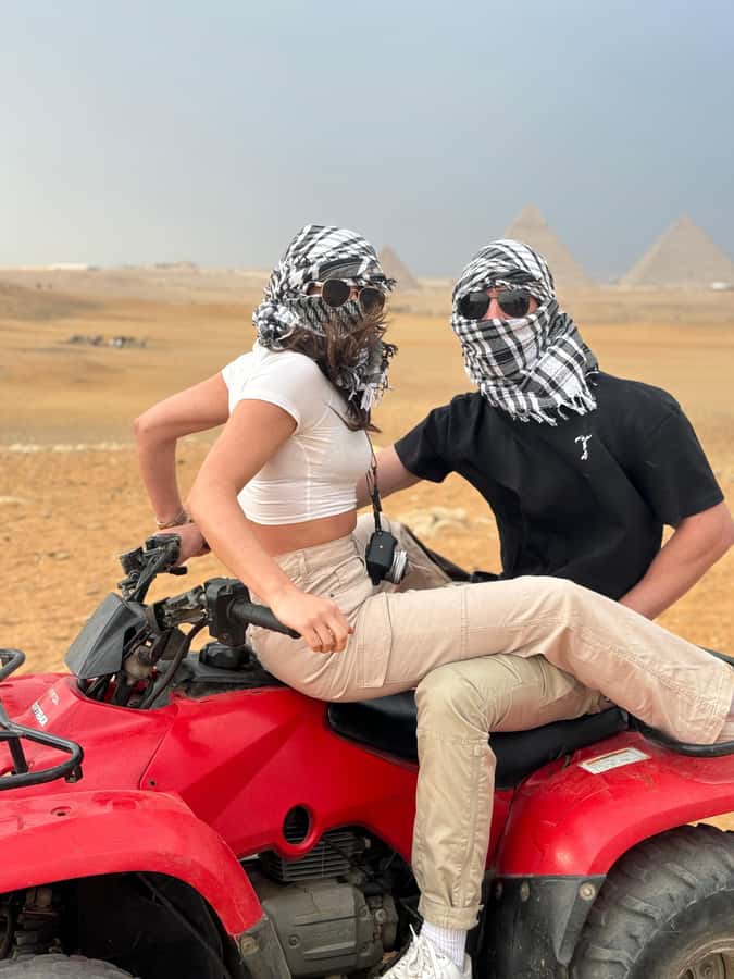 Pyramids Quad Biking Adventure - Sunset Timing at Giza