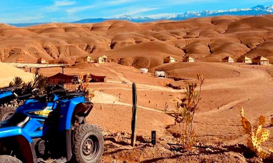 Quad bike and Lunch & Pool in Desert Marrakech Agafay - The quad ride across Agafay