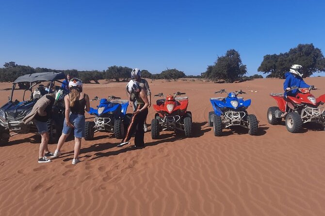 Quad Bike and Sandboarding on Sand Dunes Wild Beach - Sandboarding on the dunes