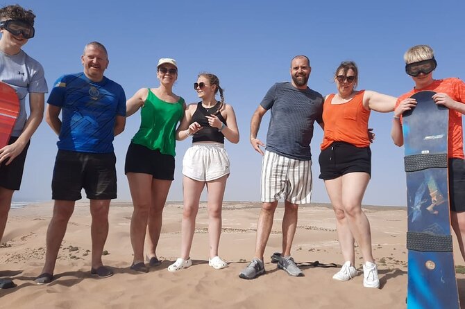 Quad Bike and Sandboarding on Sand Dunes Wild Beach - Ocean views and a Moroccan tea break