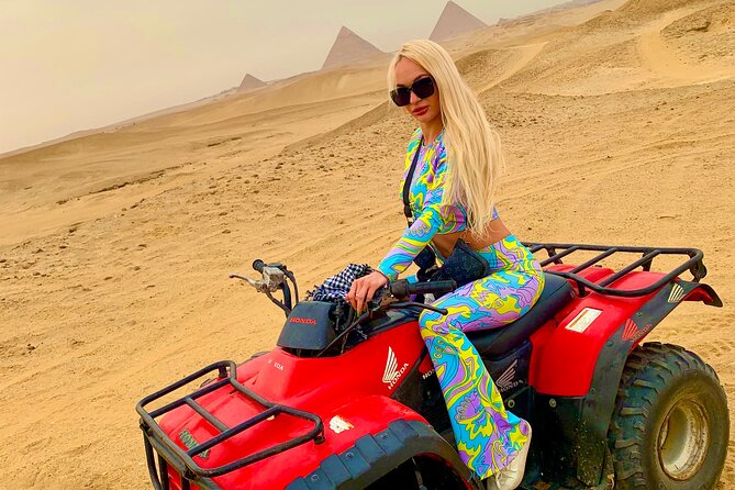 Quad Bike ATV Tours in Desert of Giza Pyramids with Egyptian Tea - The second ride back across the sand