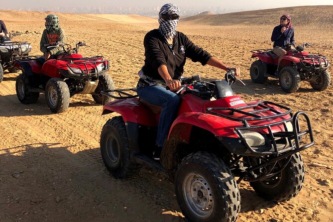 Quad Bike ATV Tours in Desert of Giza Pyramids with Egyptian Tea - What $20 really gets you
