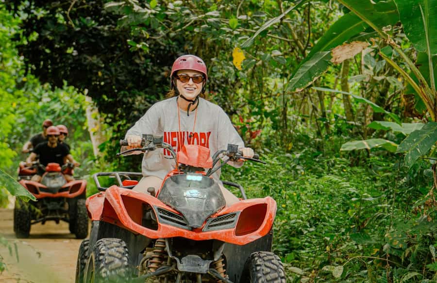 Quad Bike Bali With Tunnel & Waterfall Tour - Guide quality and group pace