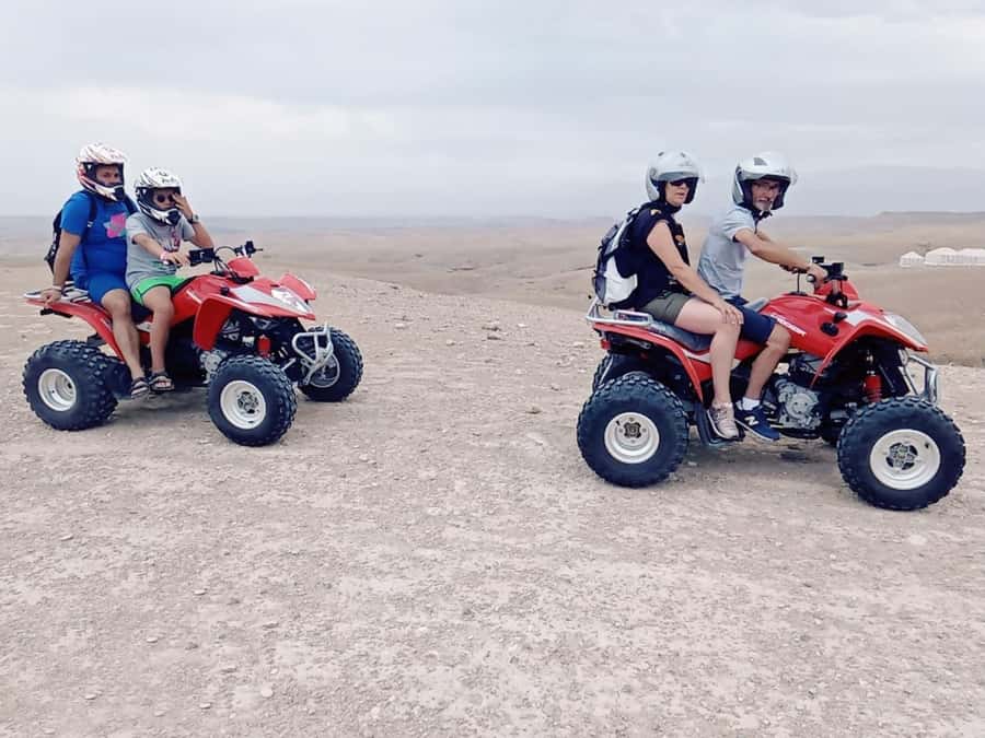 Quad bike & Camel ride in Agafay with dinner at Chouf L’or - Slowing down for the one-hour camel ride