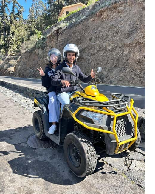 Quad bike excursion to the EL TEIDE volcano - The first hour: climbing toward Teide National Park
