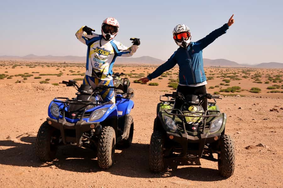 Quad biking adventure in Marrakech - Sunset at the palm grove