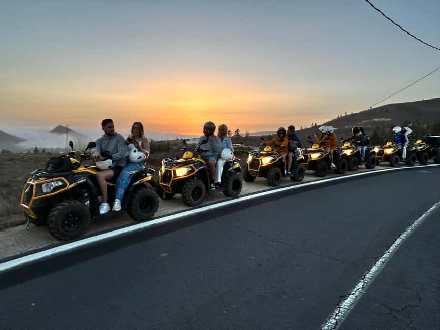Quad biking at Mount Teide for the sunset - Riding toward Mount Teide at sunset