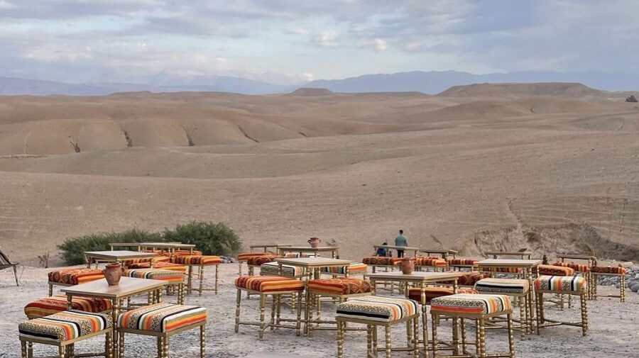 Quad biking, Camel ride, dinner & show at Agafay desert - Moroccan dinner with music, fire, and audience participation