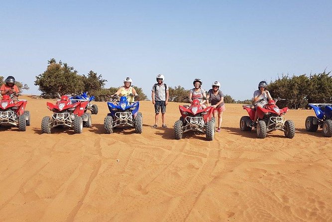 Quad Biking Half Day And Camel Ride In Sunset - Taking the automatic quad onto sand and beach