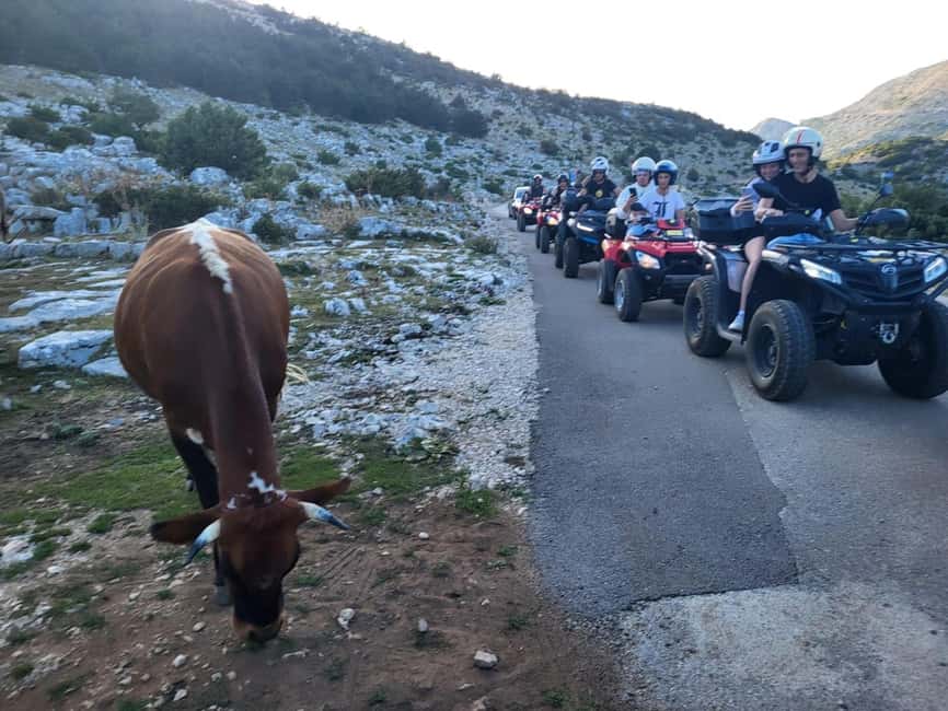 Quad tour to Biokovo Skywalk - Riding the mountain switchbacks