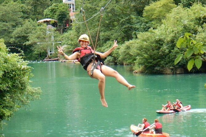 Rafting Combo Tour from Antalya: Zipline, Quad/Buggy w/Lunch - The zipline at up to 60 km/h