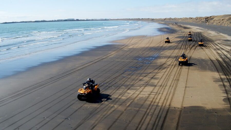 Reykjavík: Black Sand Beach 2-Hour ATV Adventure - The sea cliffs and black sand shoreline
