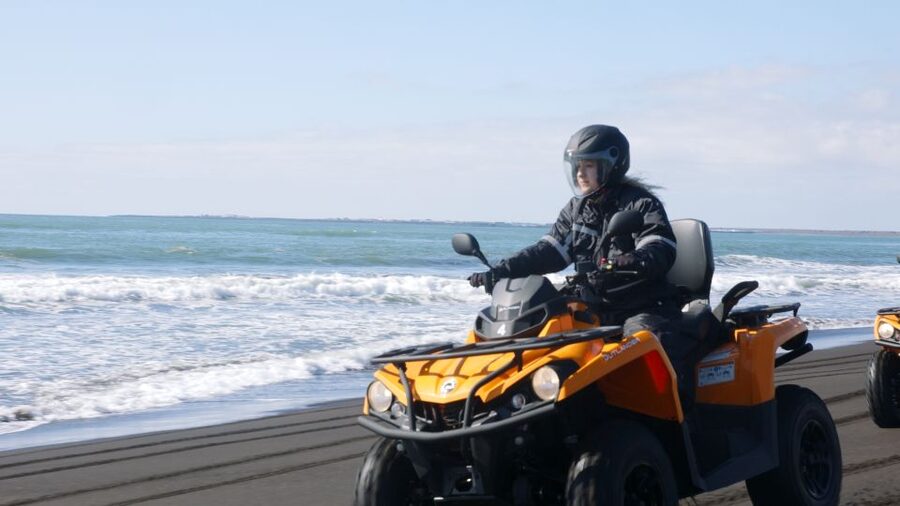 Reykjavík: Black Sand Beach 2-Hour ATV Adventure - A warm drink after two hours outside