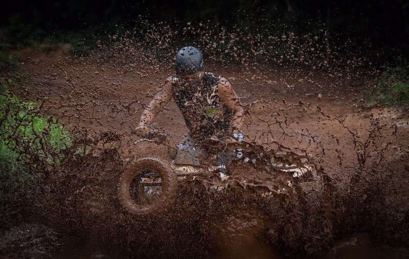 Riviera Maya: Horseback Ride, Zipline, and ATV Adventure - A short, muddy Honda ATV route