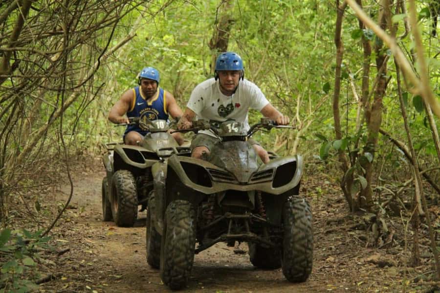 Rock Mud Fun ATV Quadbike Uluwatu - Jungle, waterways, and the gorilla-mouth tunnel