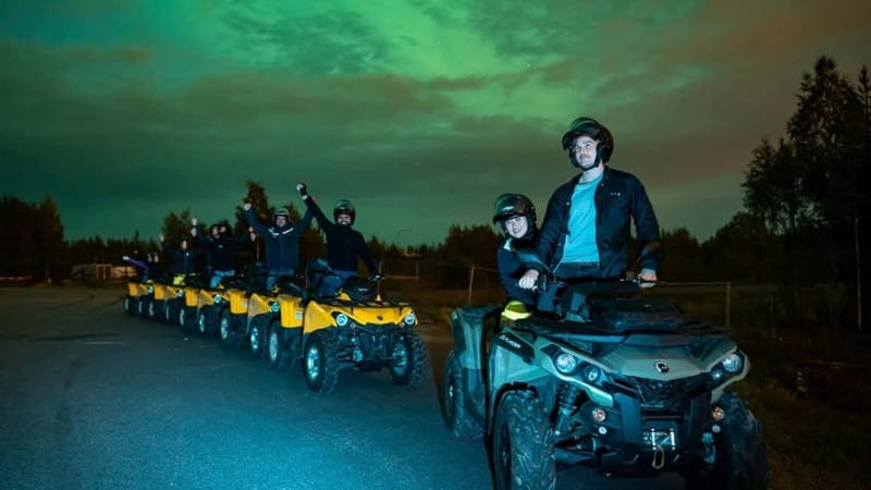 Rovaniemi: Northern Lights Quad Bike Tour - One hour on the quad bike
