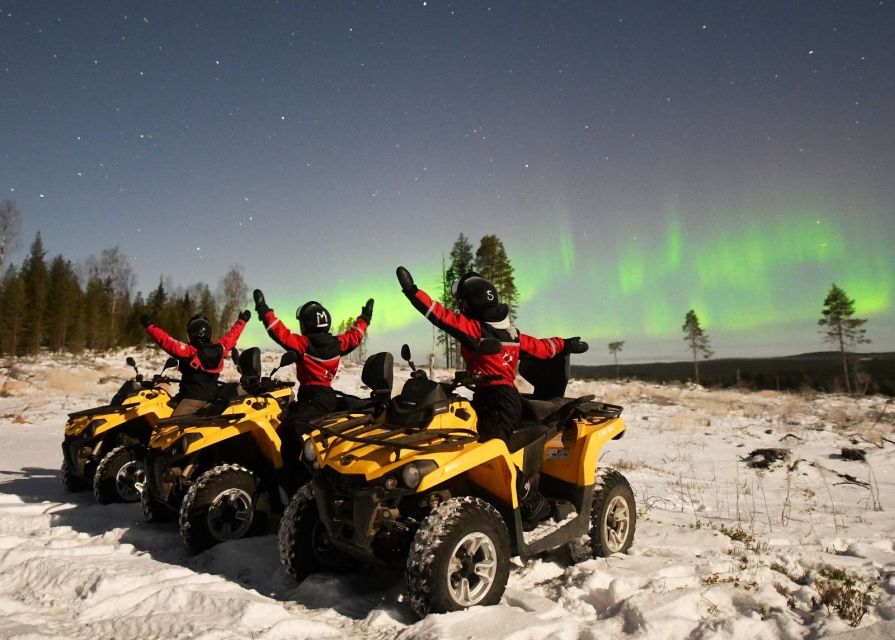 Rovaniemi: Northern Lights Quad Bike Tour - The guide can shape the evening