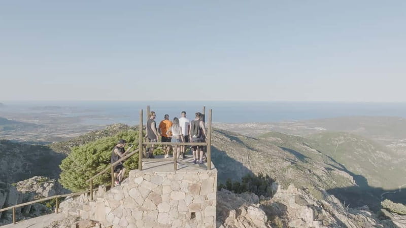 San Teodoro: Quad Tour with Tasting & Natural Pools - Pala di Monti and the view toward La Cinta